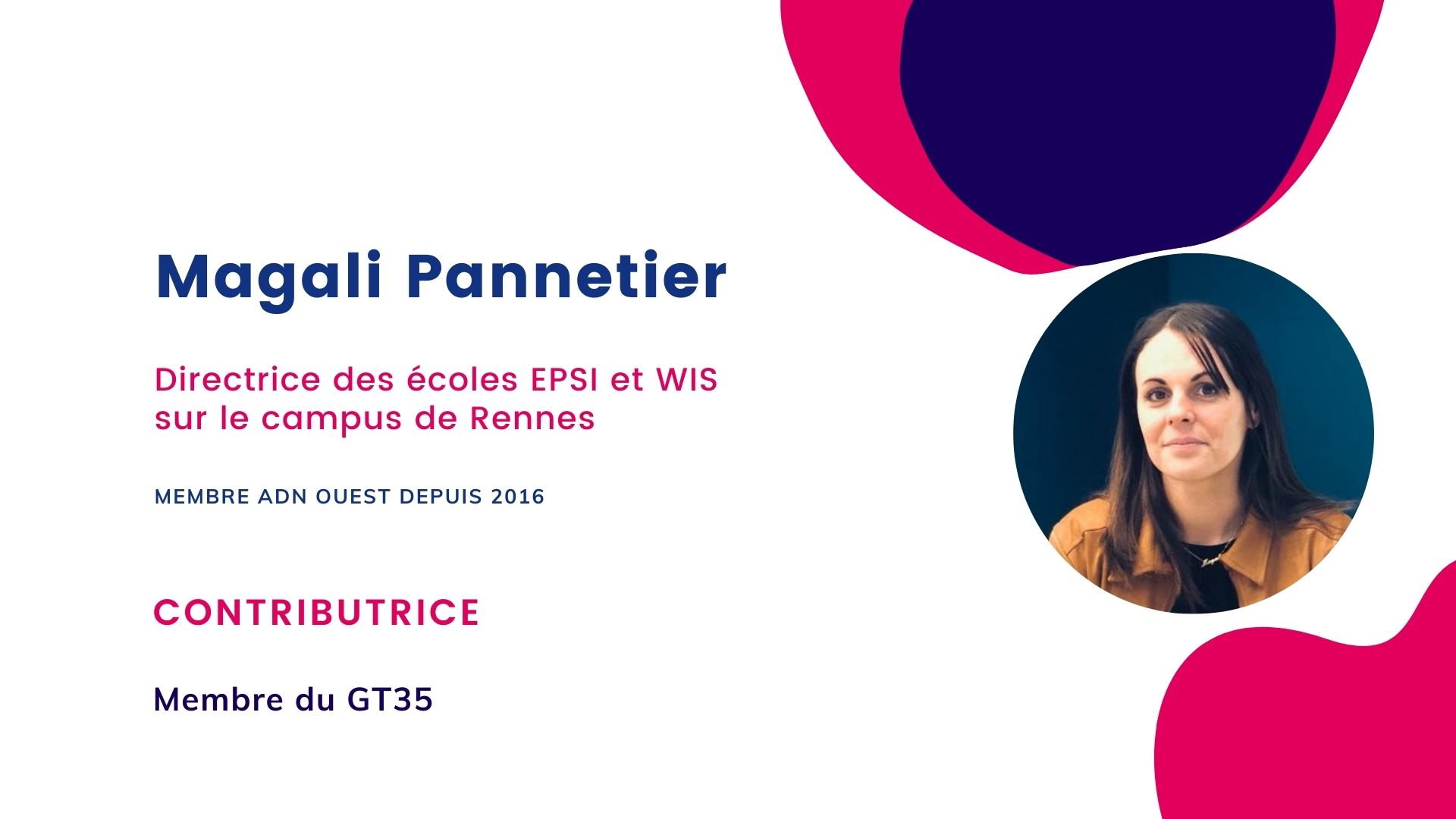 Magali Pannetier, directrice des écoles EPSI et WIS sur le campus de Rennes