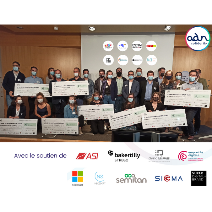 CP - ADN Solidarity, le fonds de dotation d’ADN Ouest soutient 8 projets d'intérêt général du Grand Ouest en lien avec le numérique