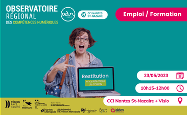 Support et replay "Restitution enquête ORCN Bretagne et Pays de la Loire 2023 - Nantes"