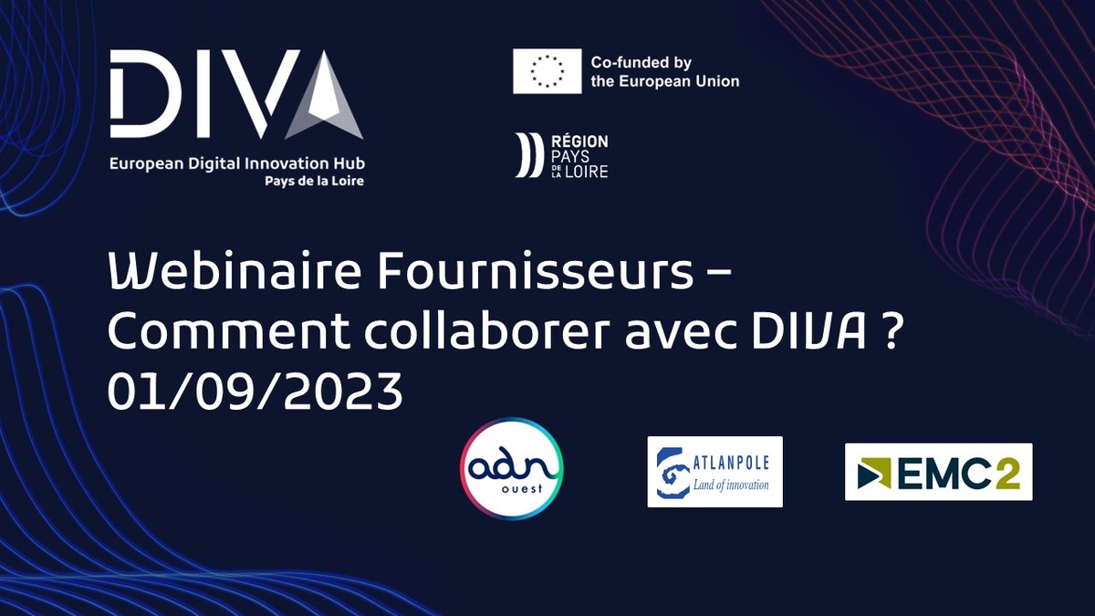 Support et replay : "Prestataires numériques : comment collaborer avec le dispositif data IA DIVA Pays de la Loire ?"