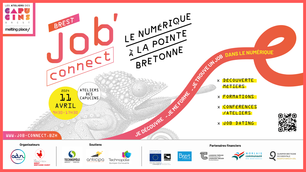 CP - Le Job Connect revient aux Ateliers des Capucins pour valoriser la filière numérique à la pointe bretonne