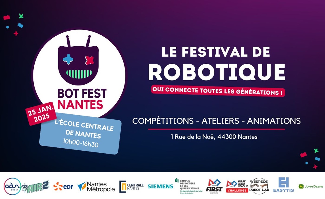 [CP] Le festival de robotique BOT FEST NANTES revient le 25 janvier à l'école Centrale