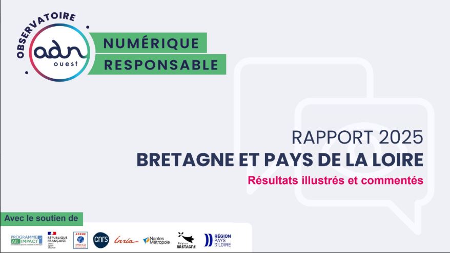 Rapports de Observatoire de la Maturité Numérique Responsable dans l'Ouest 2025