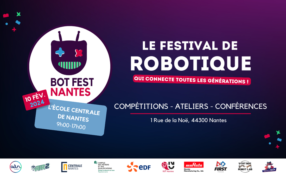 BOT FEST NANTES : Le festival de robotique revient en 2024 dans une version augmentée !