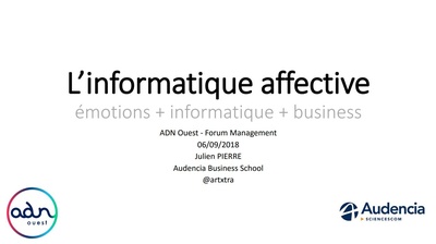 L’informatique affective
