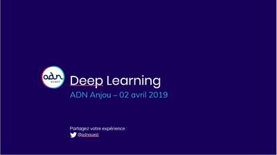 Forum ADN Anjou : le Deep Learning